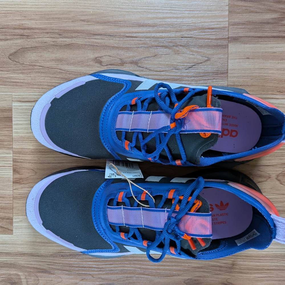 Adidas Kids' Black and Blue Sneakers